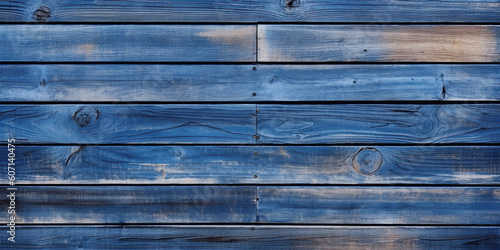 Blue wooden planks background. Wooden texture. Blue wood texture. Wood plank background. generative AI