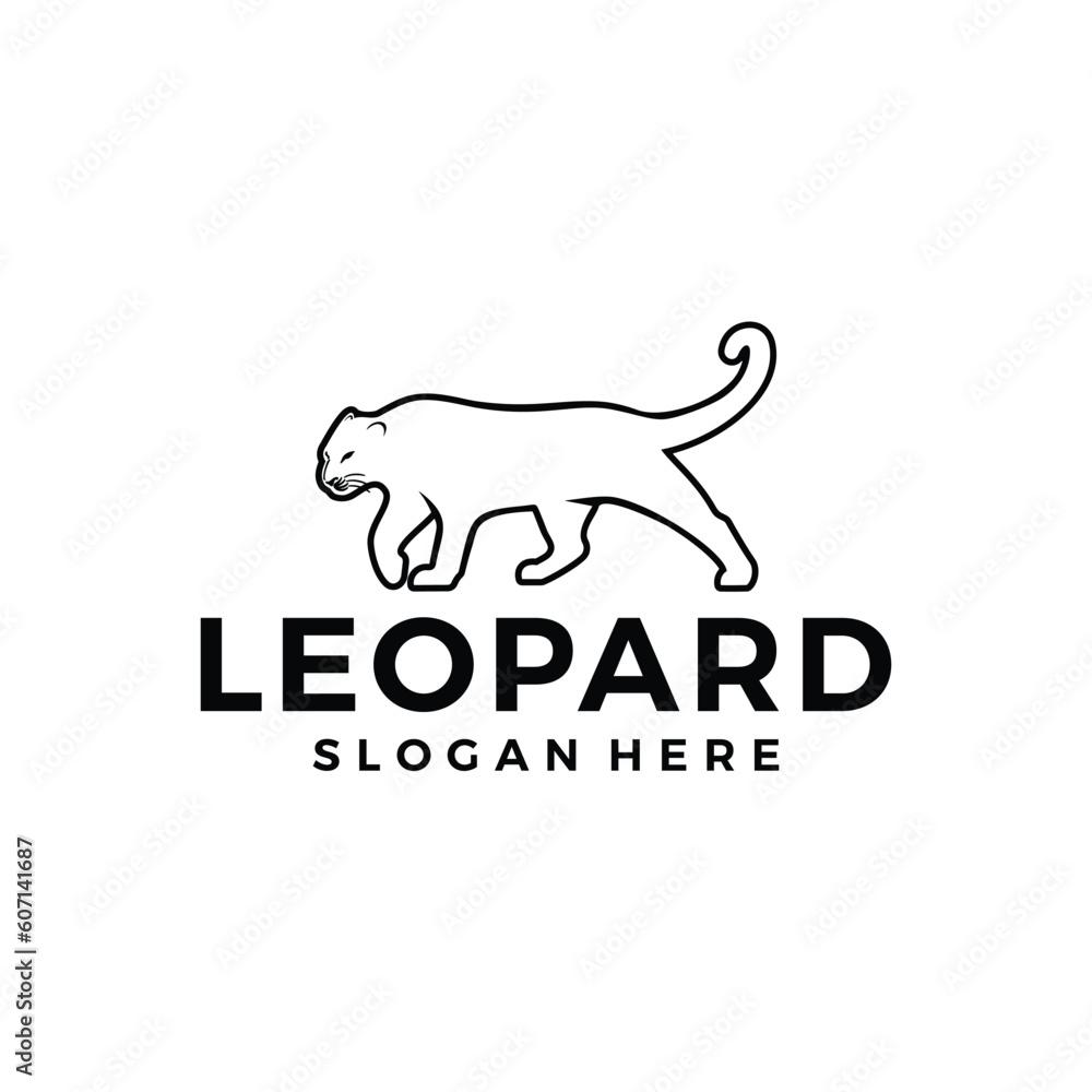 Leopard Logo Design Vector