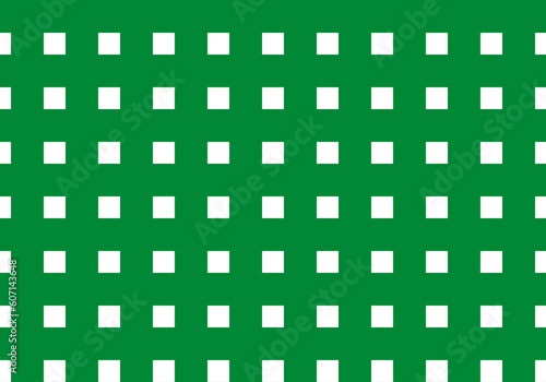 Patrón de celosía verde y blanca