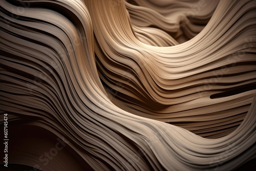 Harmonious blend of organic shapes and textures found in nature. Generative AI