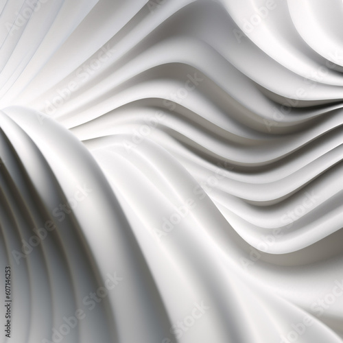 An abstract wave background with a white minimalistic texture
