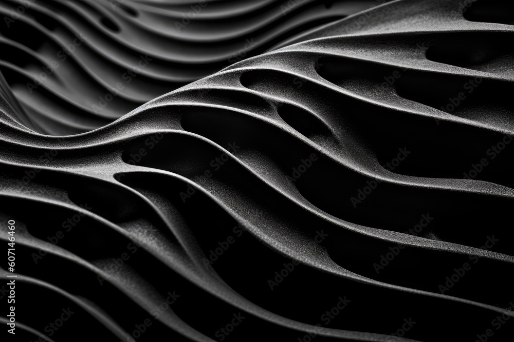 Fototapeta premium Beauty of abstract forms and textures. Generative AI