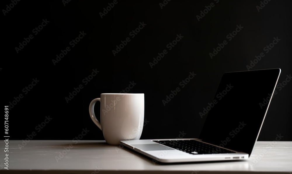 laptop and cup of coffee HD 8K wallpaper Stock Photography Photo Image laptop and cup of coffee HD 8K wallpaper Stock Photography Photo Image