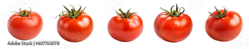Wallpaper Mural Set of red tomato isolated on transparent background	 Torontodigital.ca