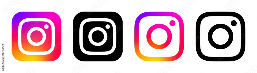 Instagram logo social media icons. social media logo , instagram icon