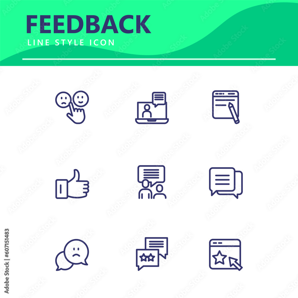 simple icon set Testimonial, Customer Feedback. vector illustration simple icon set Testimonial, Customer Feedback. vector illustration