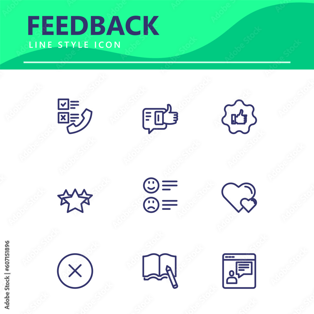 simple icon set Testimonial, Customer Feedback. vector illustration