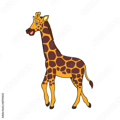 Fototapeta Naklejka Na Ścianę i Meble -  giraffe vector art illustration cartoon design