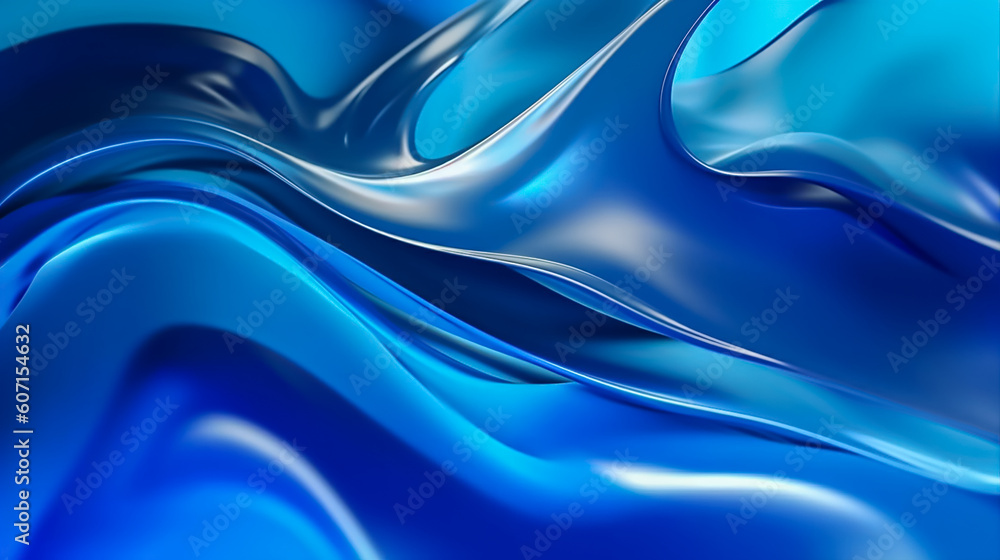 Obraz premium A blue wave background