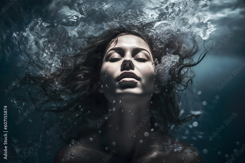 Aqua Creation: Beauty in Water Waves.
Generative AI