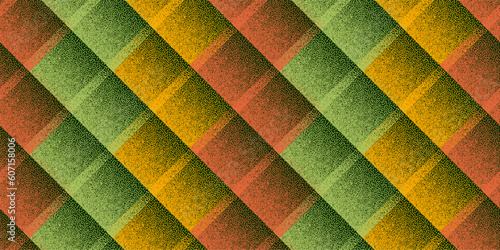 Fade dotwork rhombus shapes vector geometric seamless pattern.