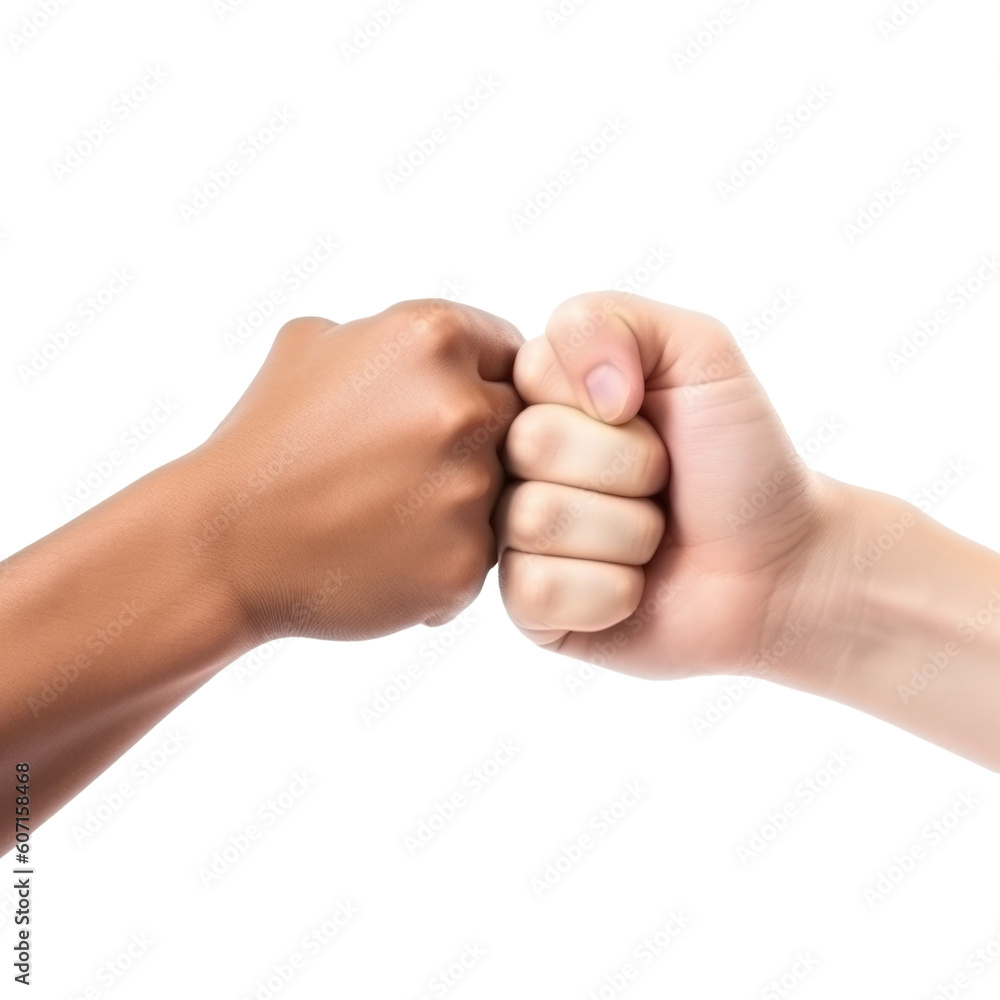 Fist Bump or Bro Fist Isolated on Transparent Background - Generative AI
Fist Bump or Bro Fist Isolated on Transparent Background - Generative AI