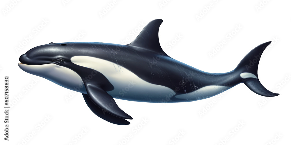 Orca Isolated on Transparent Background - Generative AI Stock ...
