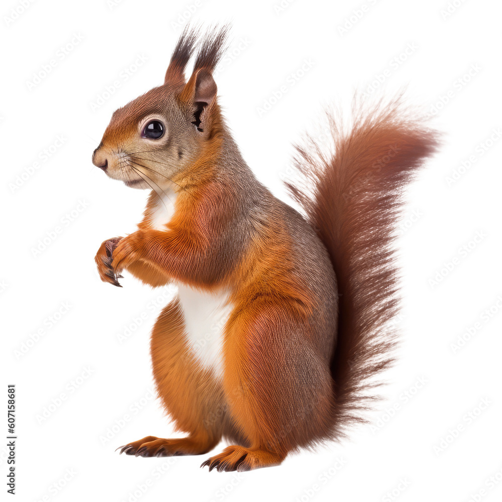 Squirrel Isolated on Transparent Background - Generative AI
Squirrel Isolated on Transparent Background - Generative AI