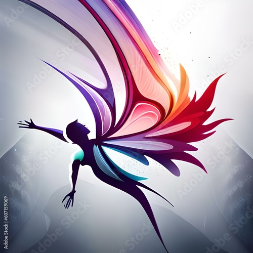 background with butterflies