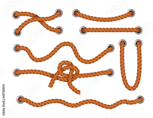 Cords Threaded Through Metal Holes