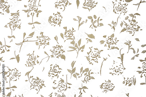 wallpaper design with leaves isolated