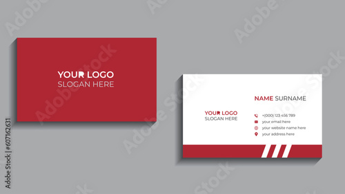 Modern business card design . double sided business card design template.