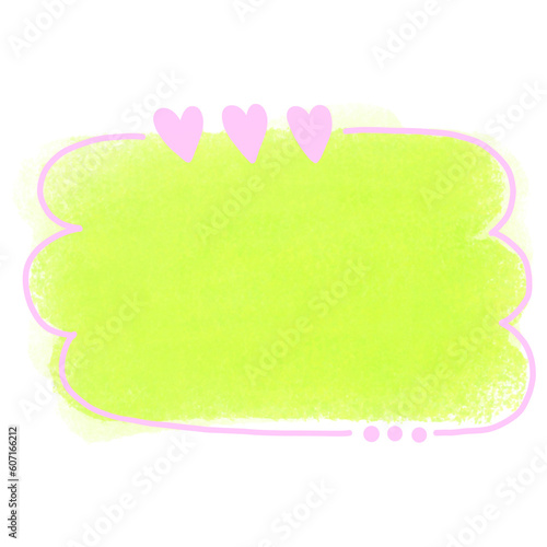 Cute chat boxes pastel color 