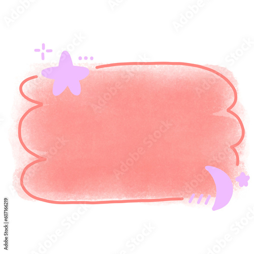 Cute chat boxes pastel color 