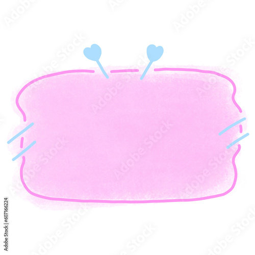 Cute chat boxes pastel color 