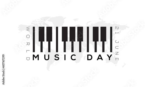 music day logo, world music day illustration, world music day 21 june