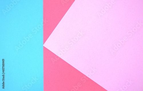 blue and pink and red pastel paper color for background 