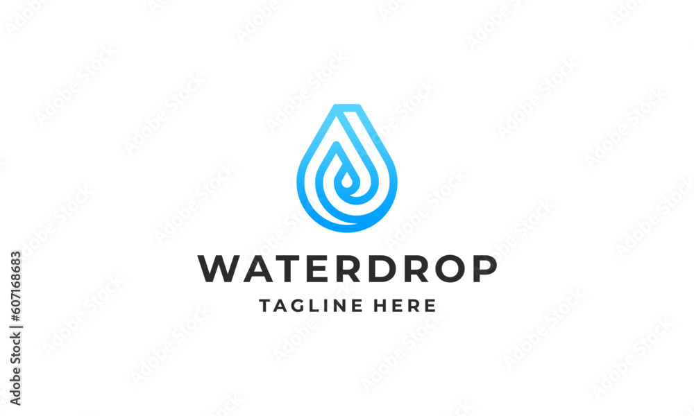 Water drop logo design vector illustration Water drop logo design vector illustration