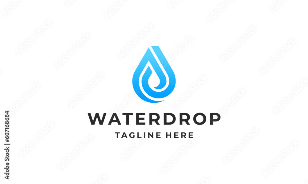 Water drop logo design vector illustration Water drop logo design vector illustration