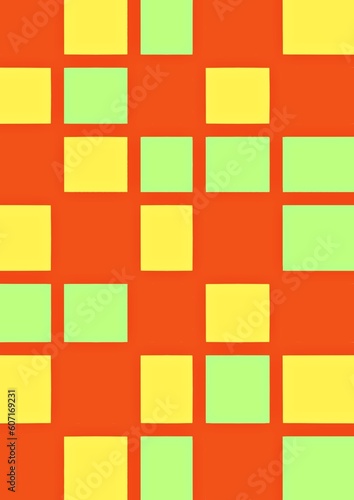 background with bright squares of different colors