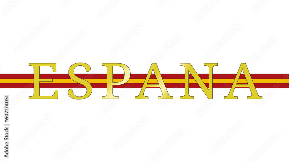 Spain The Colors Of The Spanish Flag Behind The Text Espana spain-the-colors-of-the-spanish-flag-behind-the-text-espana
