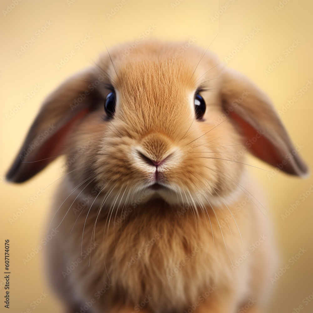 Adorable Holland Lop Bunny with Lop Ears, A Bundle of Cuteness