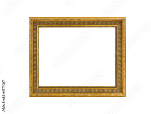 Golden oak picture frame is...