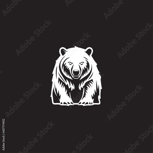 Fototapeta Naklejka Na Ścianę i Meble -  Bear silhouette Logo design vector template. Logo animal Logotype concept icon.