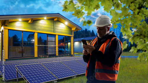 Solar energy for house. Sol...