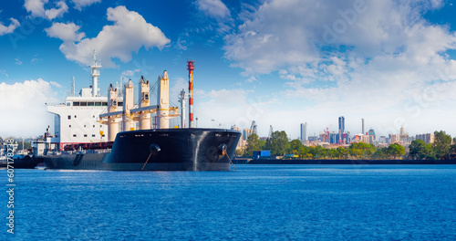 Merchant ships. Fairway of ...