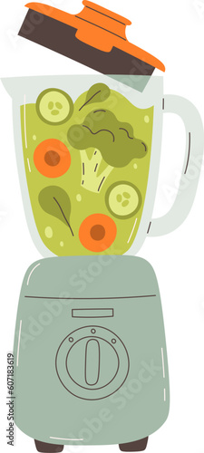 Blender Vegetables Smoothie