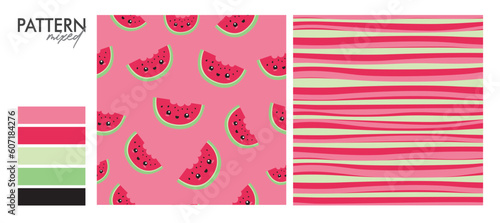 Samba Design: Watermelon Seamless Pattern.