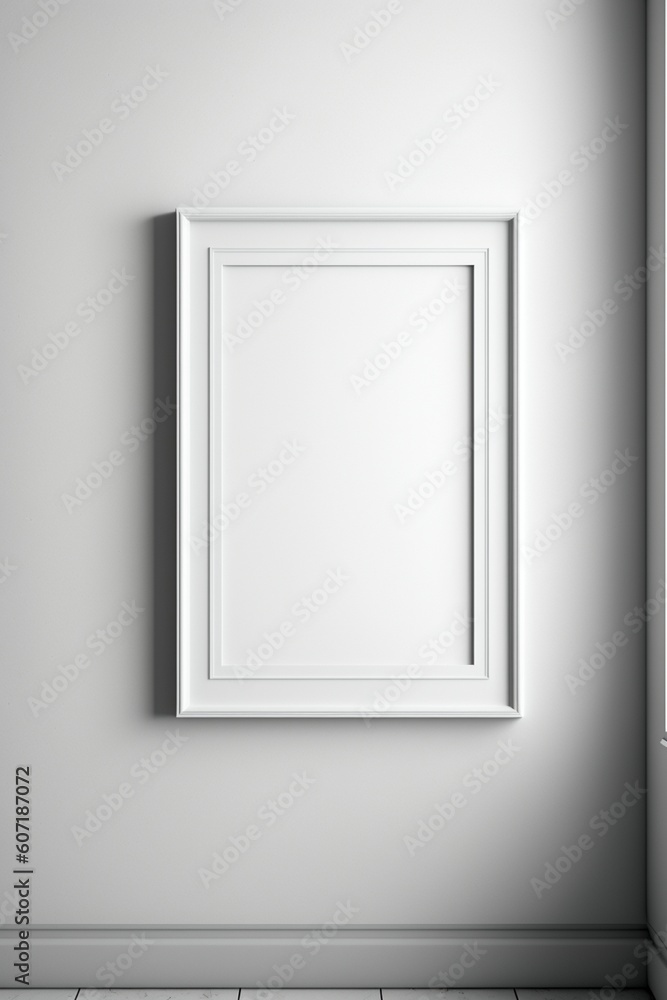 Empty picture frame with copy space for quotes, products, photos Generative AI Empty picture frame with copy space for quotes, products, photos Generative AI