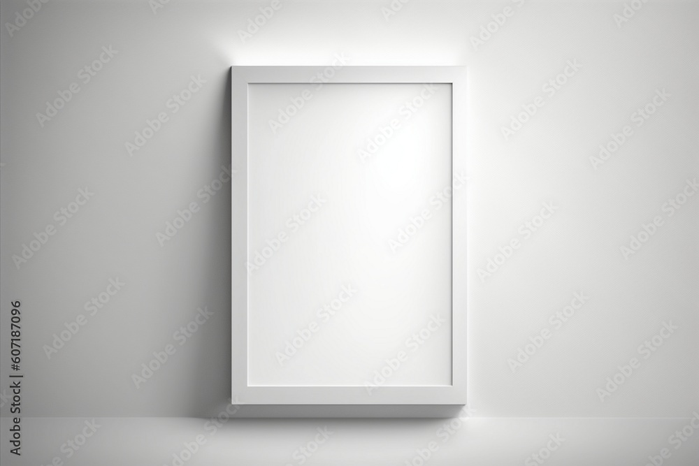 Empty picture frame with copy space for quotes, products, photos Generative AI Empty picture frame with copy space for quotes, products, photos Generative AI