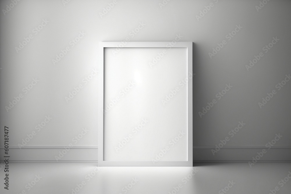 Empty picture frame with copy space for quotes, products, photos Generative AI Empty picture frame with copy space for quotes, products, photos Generative AI
