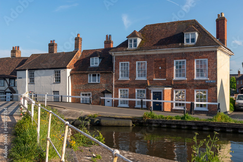 Historic properties on West Mills in Newbury, by the Kennet and Avon canal