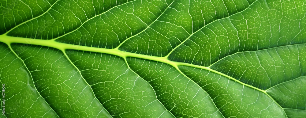 Fototapeta premium Macro leaves backgrounds and textures, leaf Generative AI