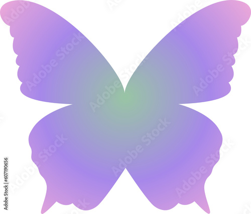 gradient butterfly y2k