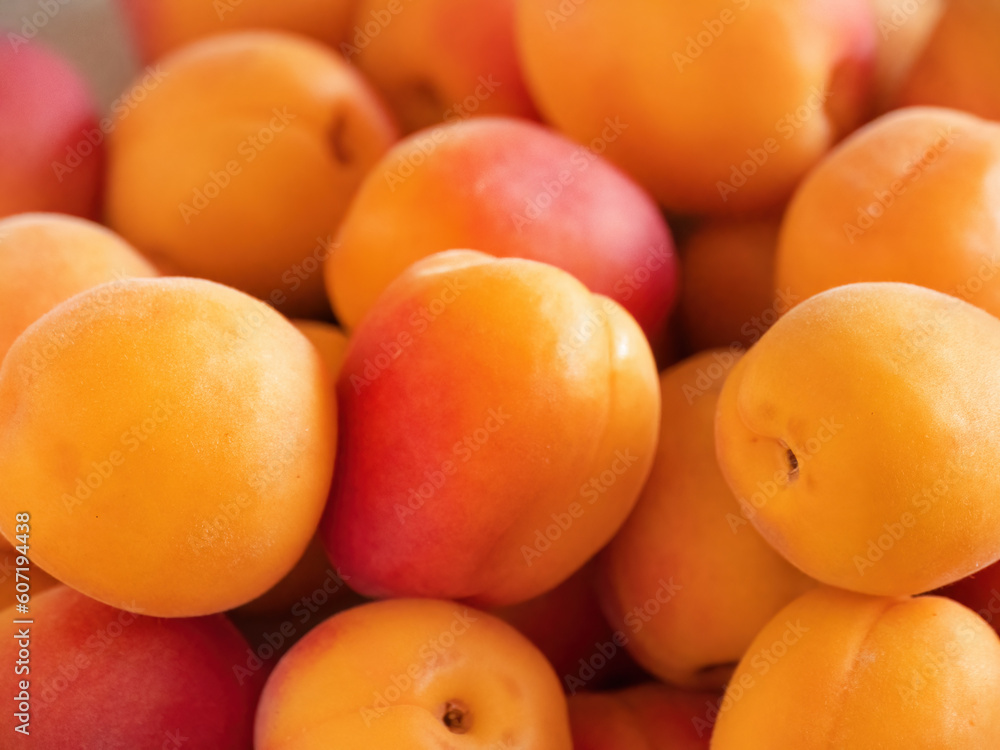 Delicious Freshness: Apricots as Background