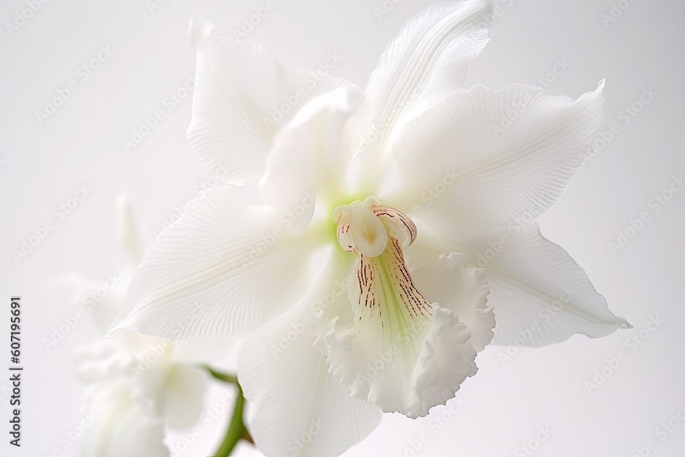 Portrait beautiful orchid flower AI Generative
