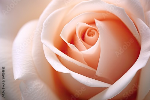 Portrait macro rose flower AI Generative