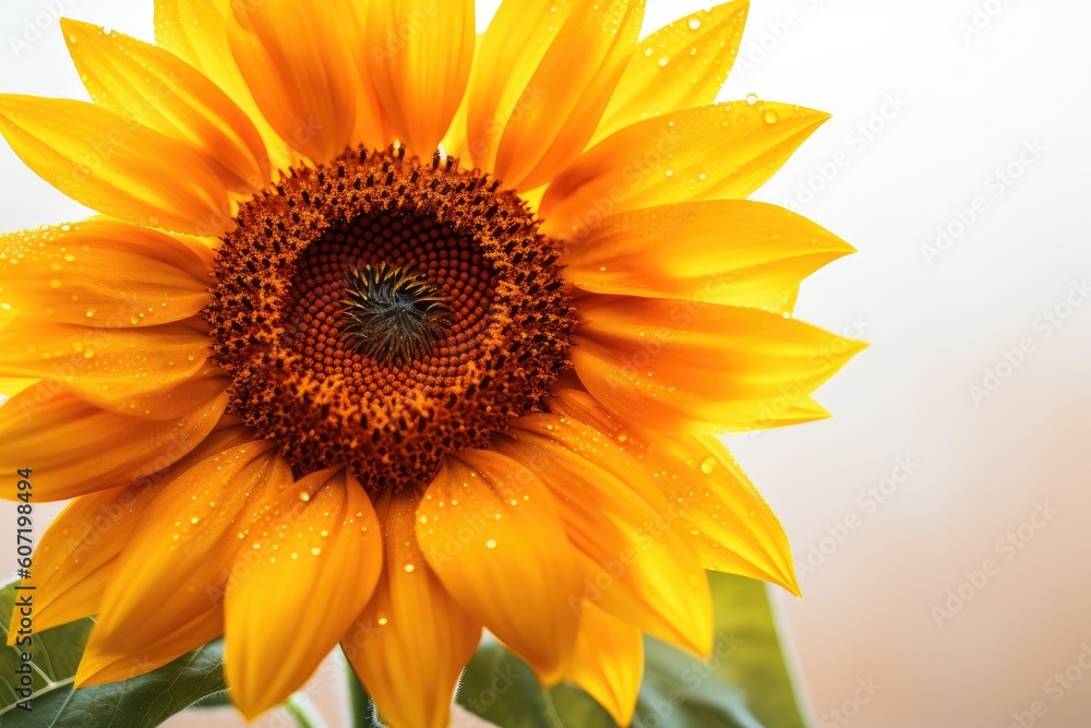 Obraz premium Portrait beautiful sunflower AI Generative