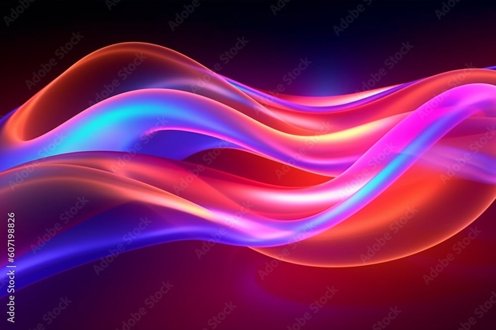 abstract futuristic background with glowing neon moving high wave lines wallpaper, Ai Generative abstract futuristic background with glowing neon moving high wave lines wallpaper, Ai Generative