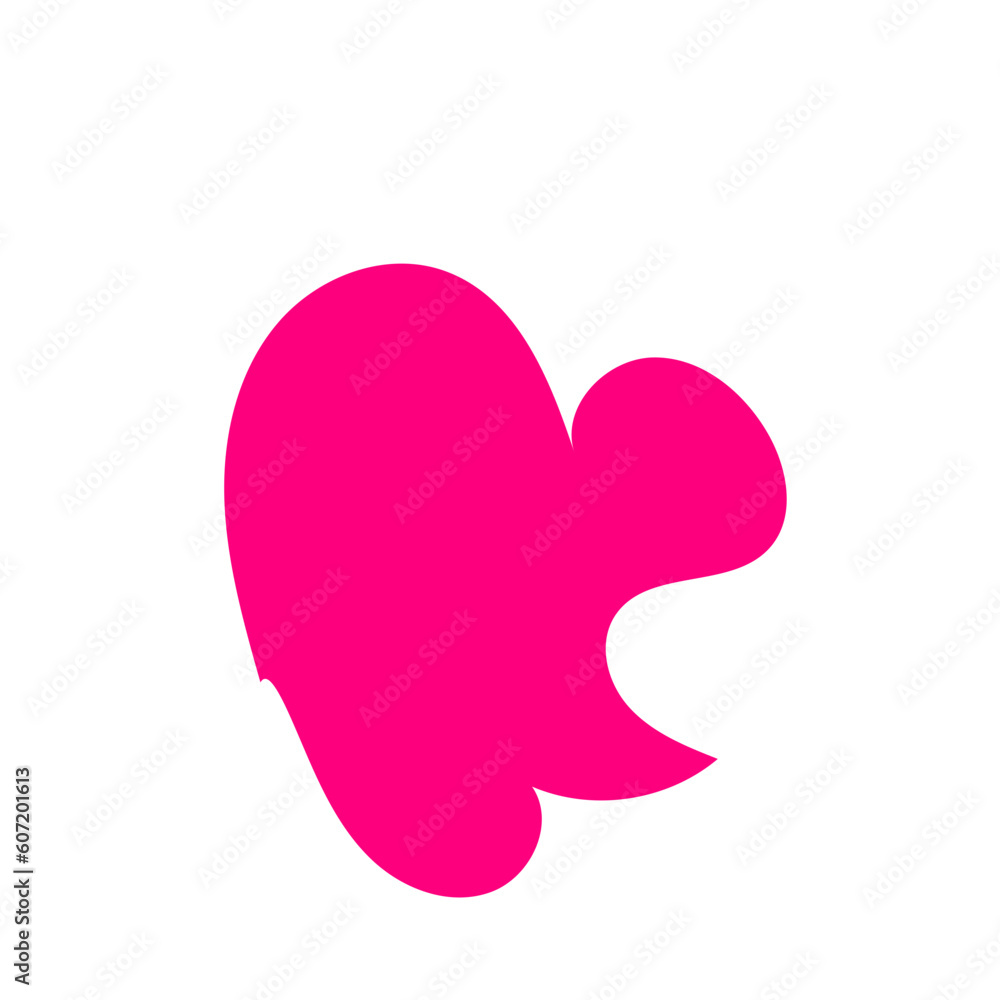 Pink abstract shape vector Pink abstract shape vector